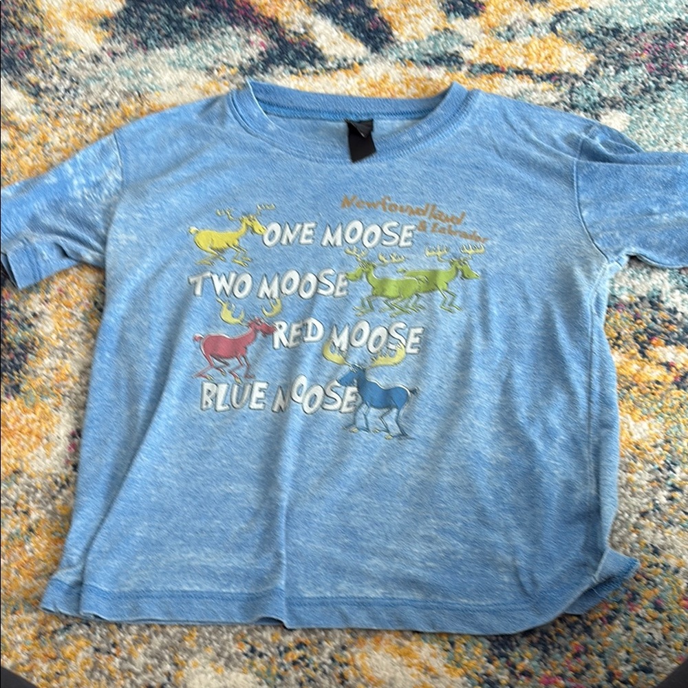 Blue Newfoundland Kids Graphic T-Shirt